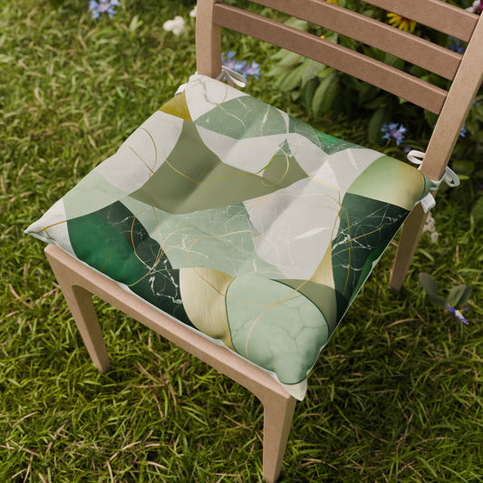 Cuscini per Sedie Coprisedia 6 Pezzi Geo - Cerchio Salvia