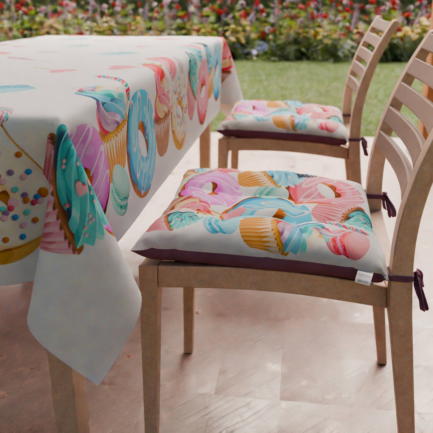 Chair Cushions Chair Cover 6 Pieces Donuts