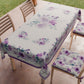 Nappe de table Anti-taches, Protège-table de Cuisine, Floral Violet