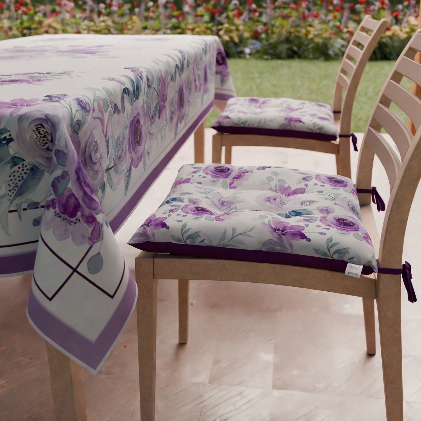Chair Cushions Chair Cover 6 Pieces Floral-02