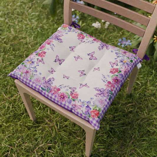 Cuscini Pasqua per Sedie Coprisedia Pasqua 6 Pezzi Vichy Viola