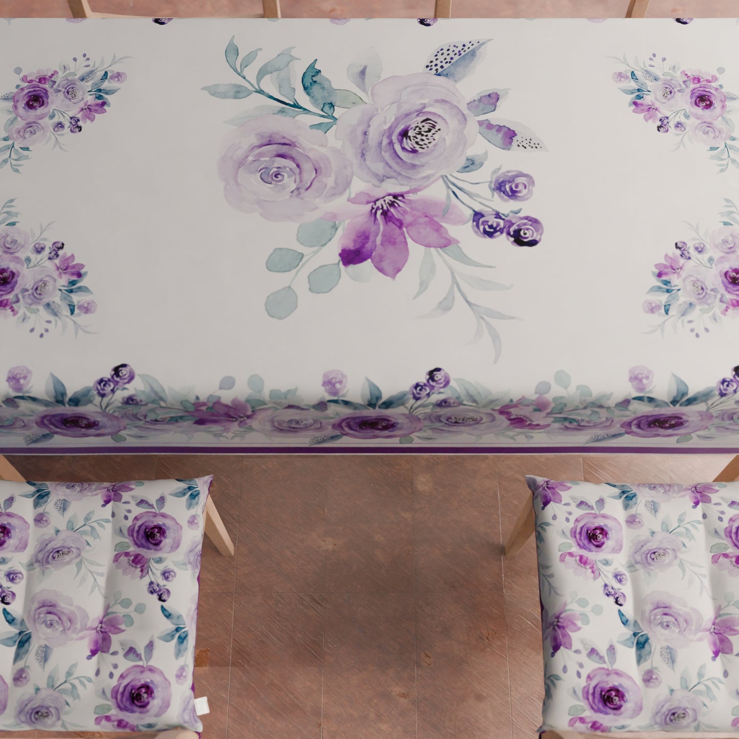 Chair Cushions Chair Cover 6 Pieces Floral-02