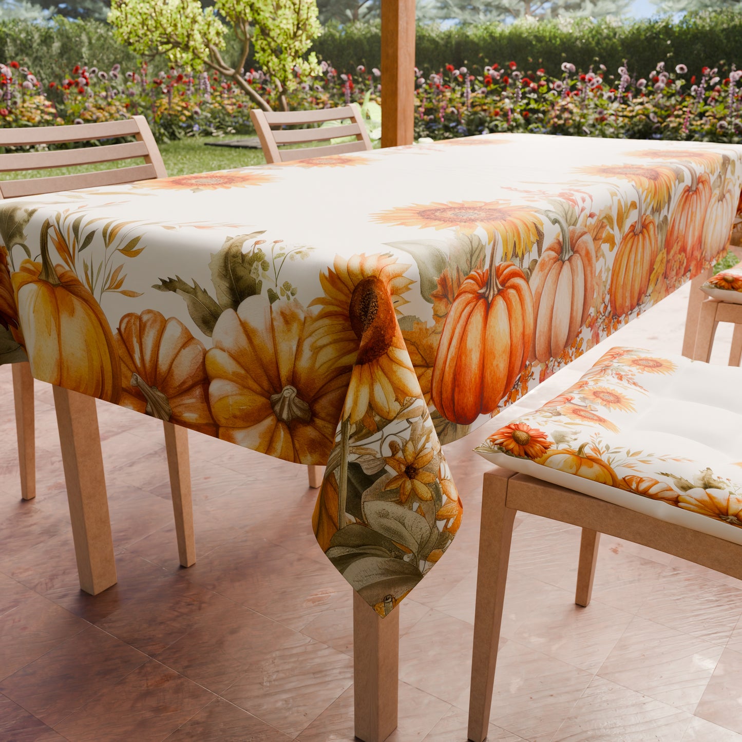 Tovaglia da tavola Antimacchia, Copritavolo da Cucina Pumpkin