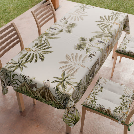 Nappe de table anti-taches, protège-table de cuisine Savane