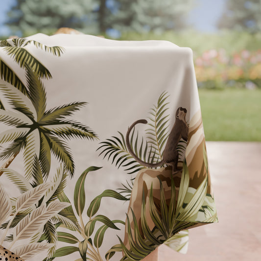Nappe de table anti-taches, protège-table de cuisine Savane