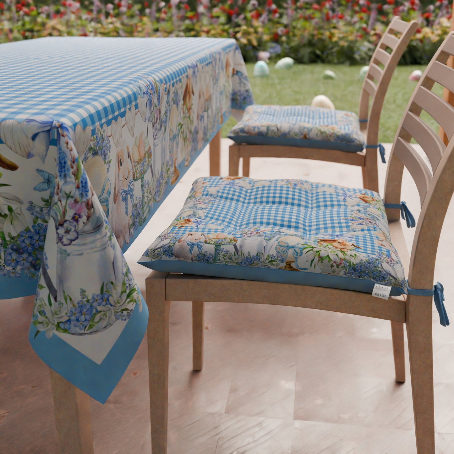 Cuscini Pasqua per Sedie Coprisedia Pasqua 6 Pezzi Vichy