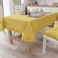 Tablecloth, Tablecloth with Ruffles, Table Cover with Ruffles, Yellow 