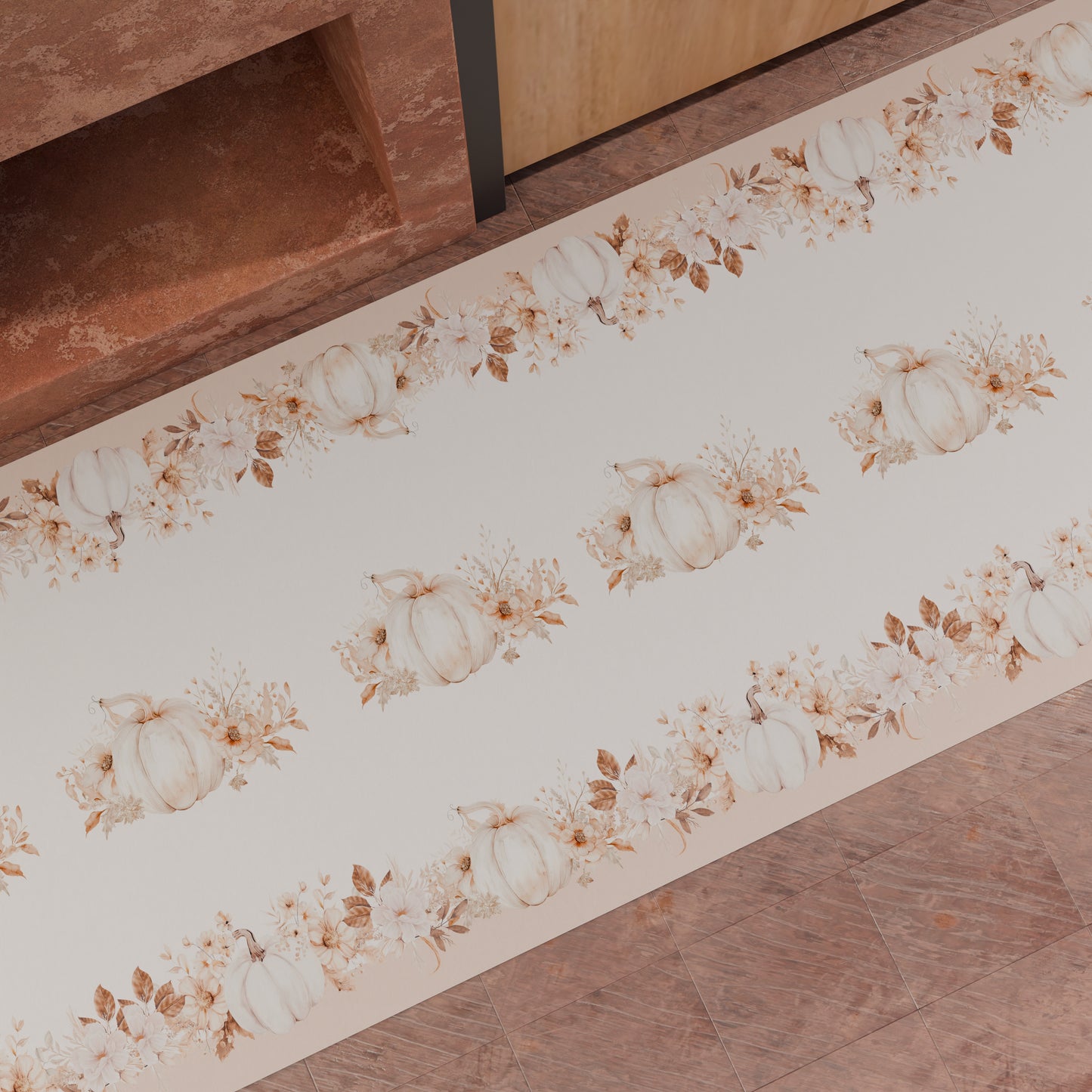 Tappeto Cucina Antiscivolo Passatoia Cucina lavabile, Cucina Autumn Flowers