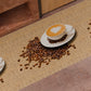 Tappeto Cucina Antiscivolo Passatoia Cucina lavabile, Caffè Beige