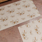 Non-slip kitchen rug, washable kitchen runner, beige bow kitchen
