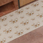 Non-slip kitchen rug, washable kitchen runner, beige bow kitchen
