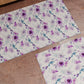Tapis de Cuisine Couloir Cuisine Floral Violet au Mètre (7,90€ le mètre)