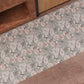 Tappeto Cucina Antiscivolo Passatoia Cucina lavabile, Floreale-17 Grigio