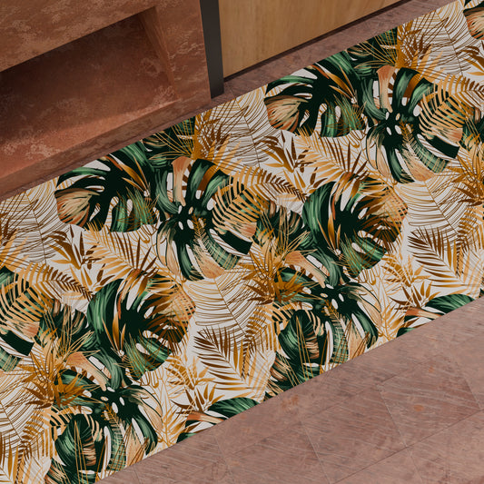 Non-slip kitchen rug, washable kitchen runner, Tropical-04