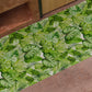 Non-slip kitchen carpet, washable kitchen runner, tropical leaf kitchen