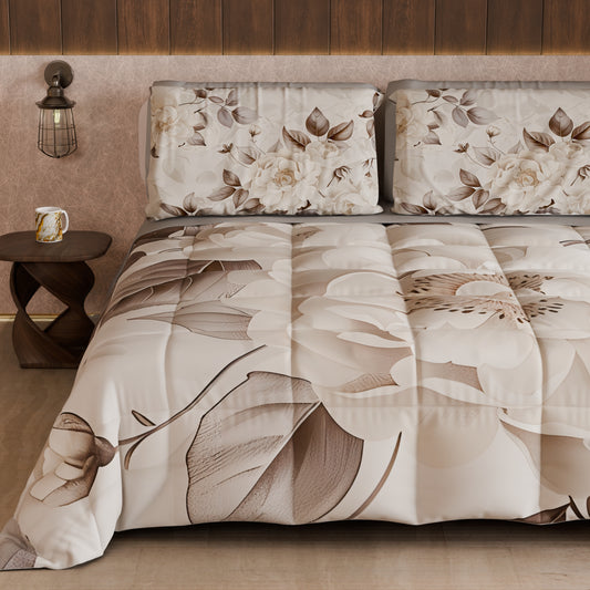 Piumone, Trapunta Matrimoniale, Singola, Piazza e Mezza Floreale 04-133