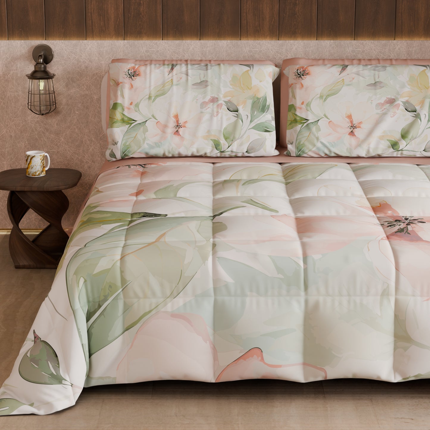 Piumone, Trapunta Matrimoniale, Singola, Piazza e Mezza Floreale 04-143