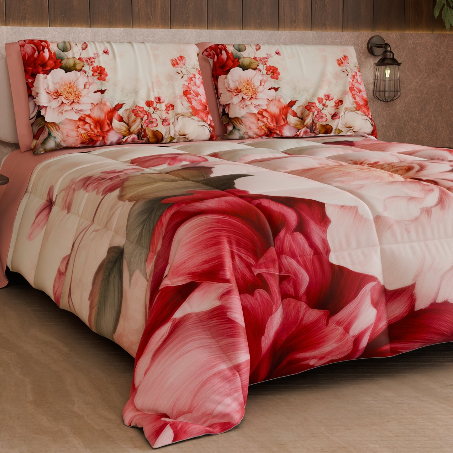 Piumone, Trapunta Matrimoniale, Singola, Piazza e Mezza Floreale 04-152