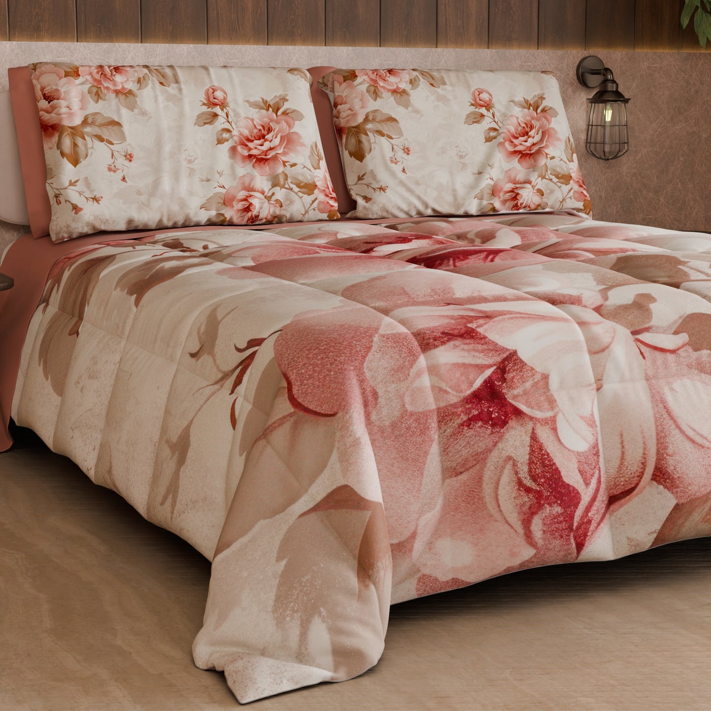 Piumone, Trapunta Matrimoniale, Singola, Piazza e Mezza Floreale 04-156