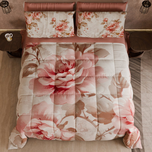 Couette, Edredon Double, Simple, 1 place et Demi Florale 04-156