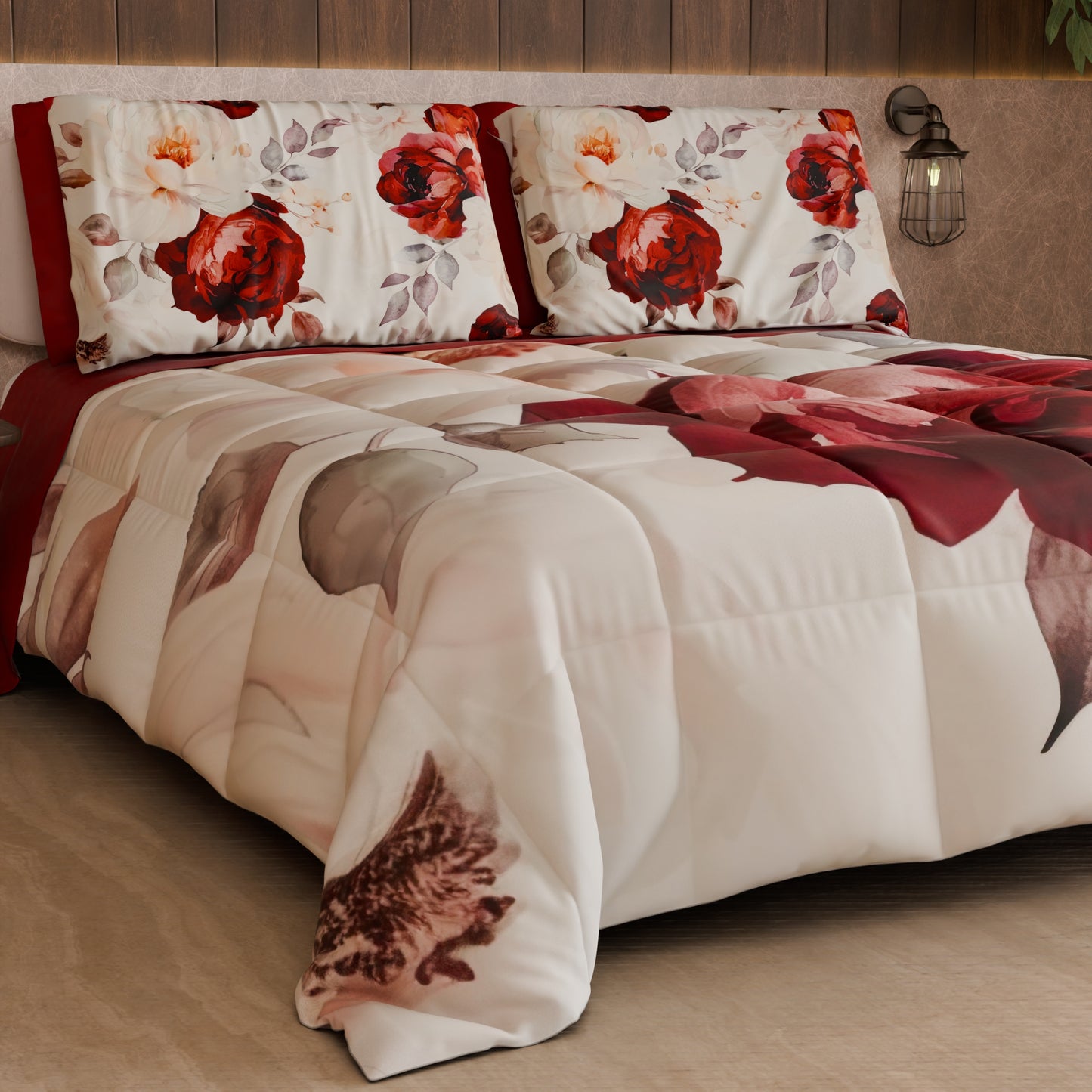 Piumone, Trapunta Matrimoniale, Singola, Piazza e Mezza Floreale 04-171