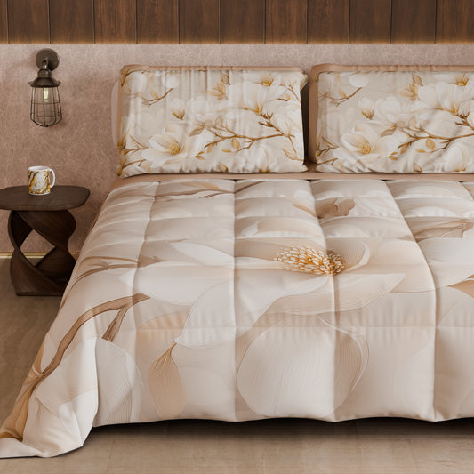 Piumone, Trapunta Matrimoniale, Singola, Piazza e Mezza Floreale 04-175