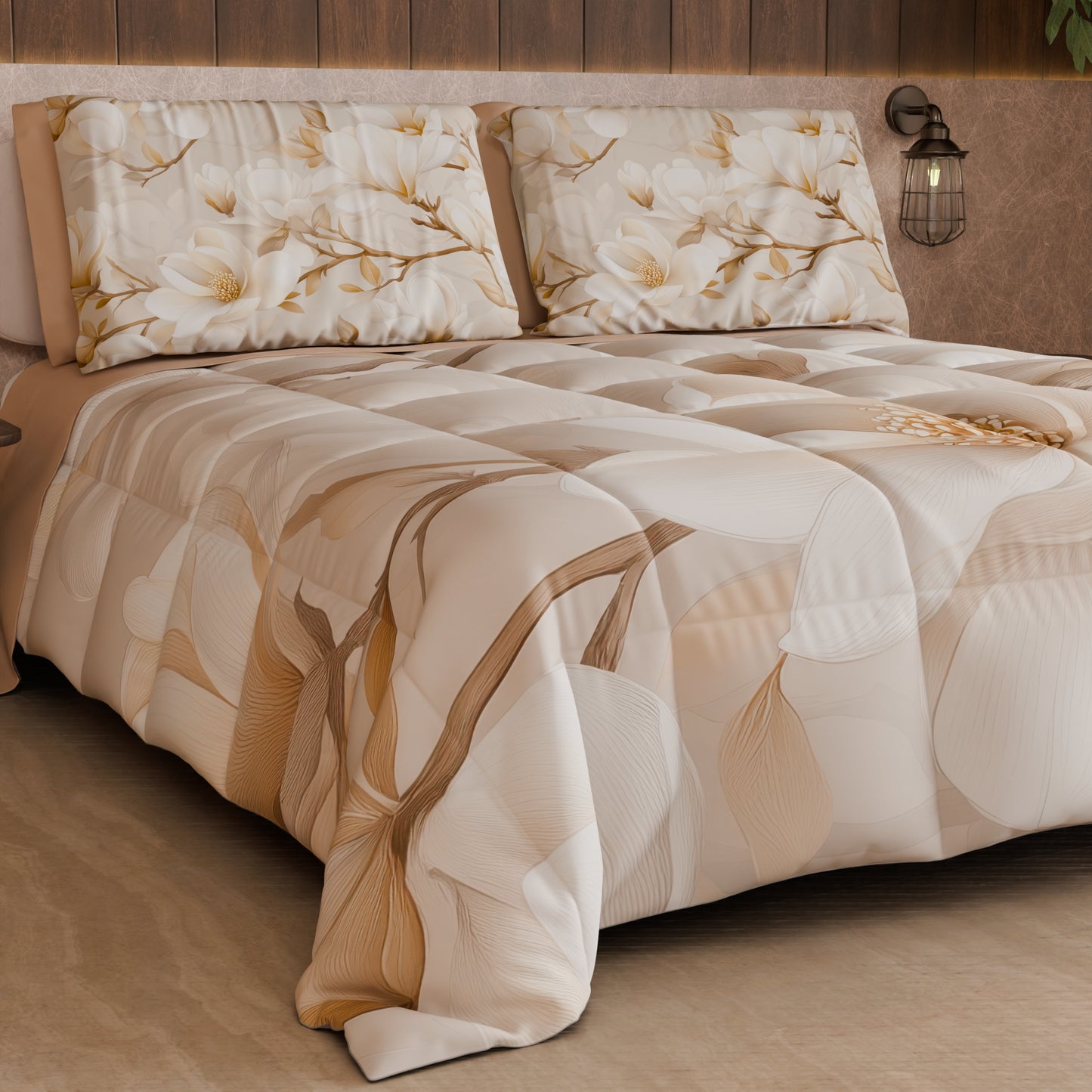 Piumone, Trapunta Matrimoniale, Singola, Piazza e Mezza Floreale 04-175