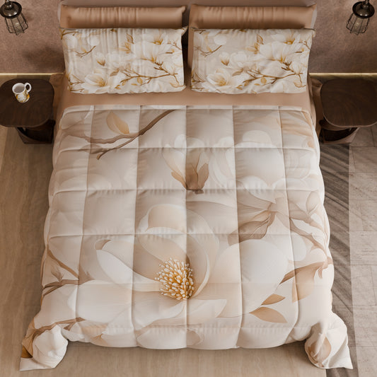 Couette, Edredon Double, Simple, 1 place et Demi Florale 04-175
