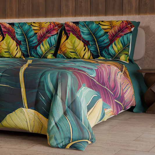 Couette, Edredon Double, Simple, 1 place et Demi Florale 04-199