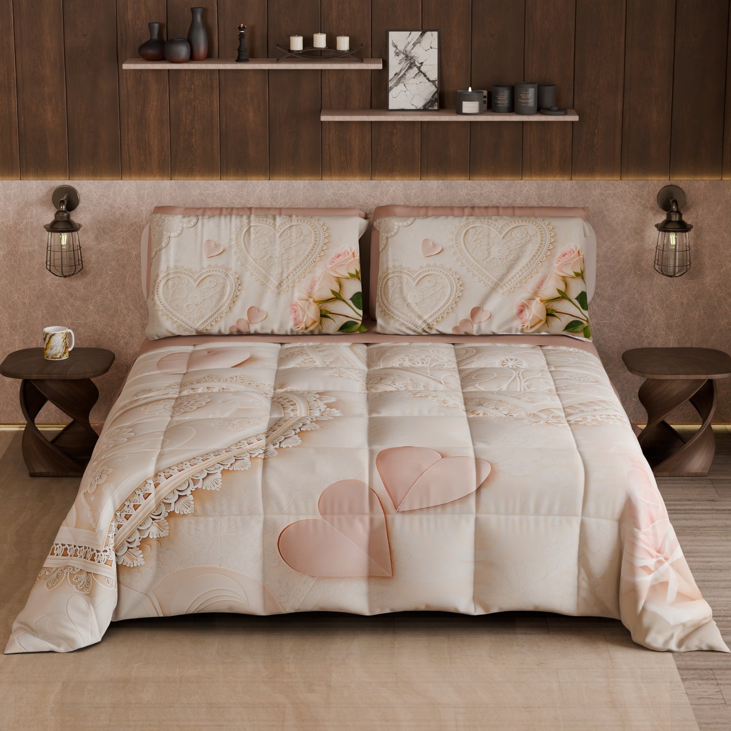 Piumone, Trapunta Matrimoniale, Singola, Piazza e Mezza Shabby 319