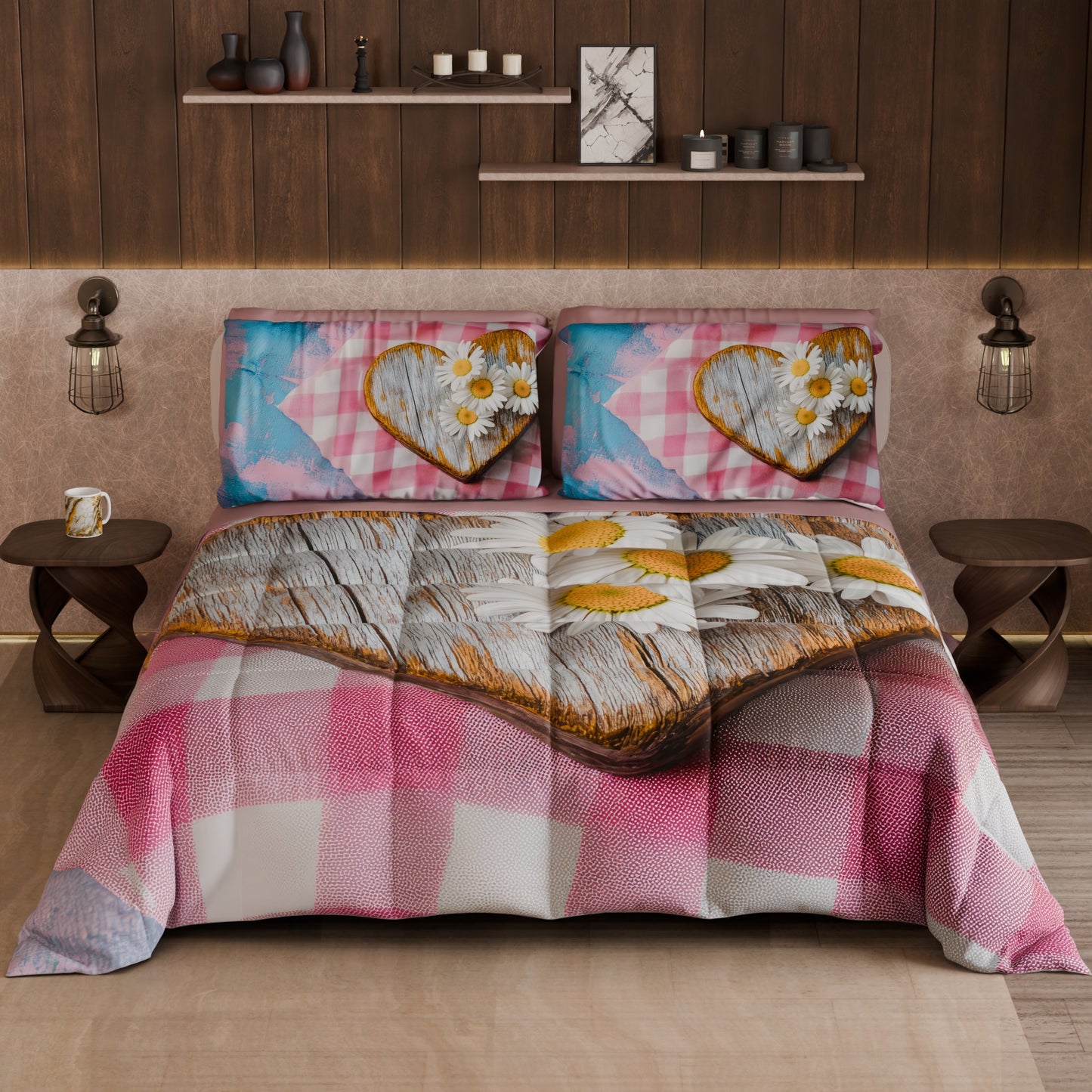 Piumone, Trapunta Matrimoniale, Singola, Piazza e Mezza Shabby 329