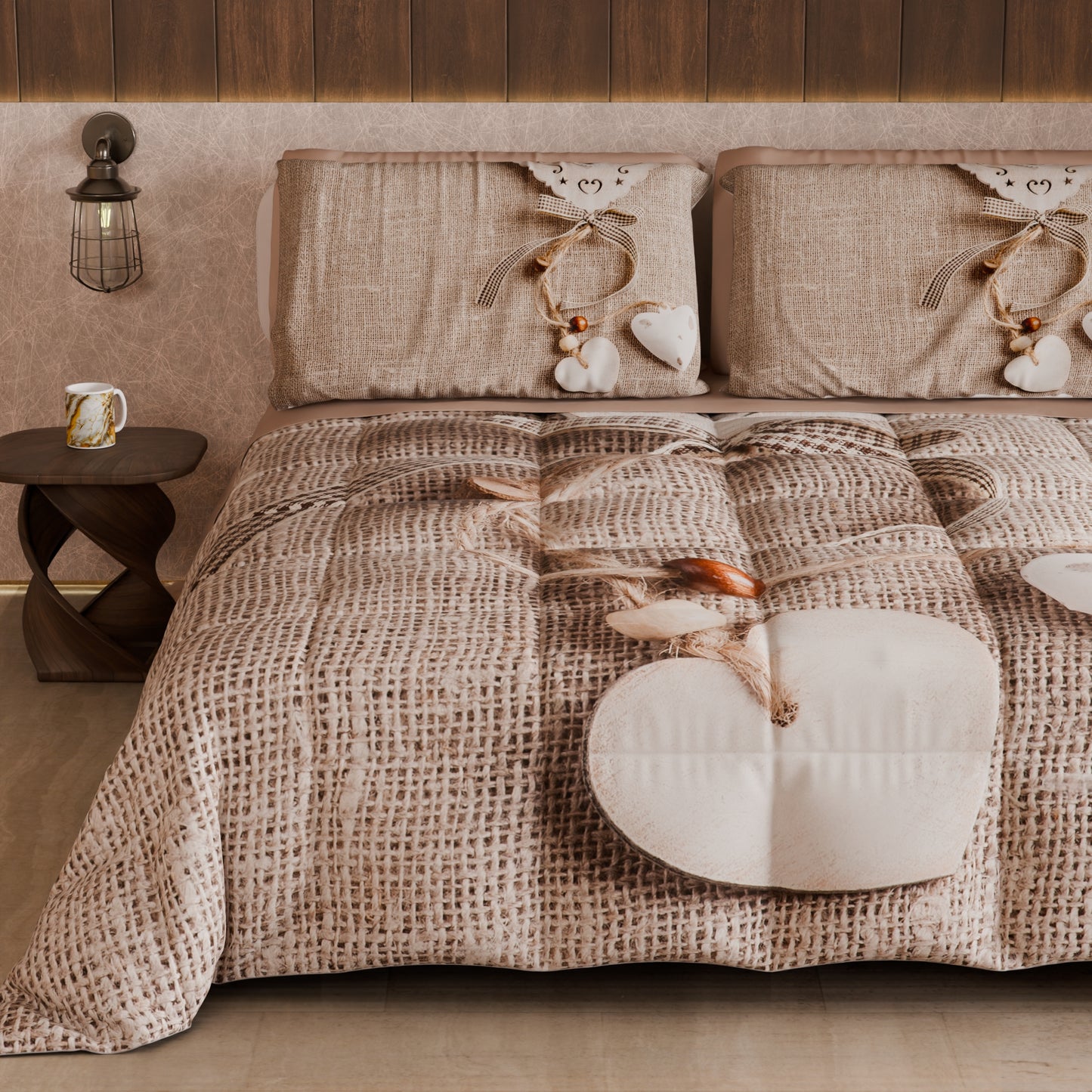 Piumone, Trapunta Matrimoniale, Singola, Piazza e Mezza Shabby 331