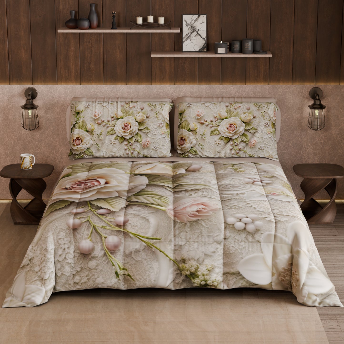 Piumone, Trapunta Matrimoniale, Singola, Piazza e Mezza Shabby 334