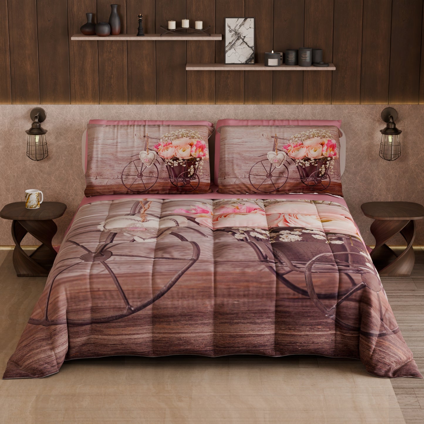 Piumone, Trapunta Matrimoniale, Singola, Piazza e Mezza Shabby 337