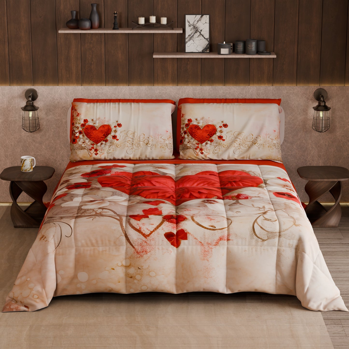 Piumone, Trapunta Matrimoniale, Singola, Piazza e Mezza Shabby 338