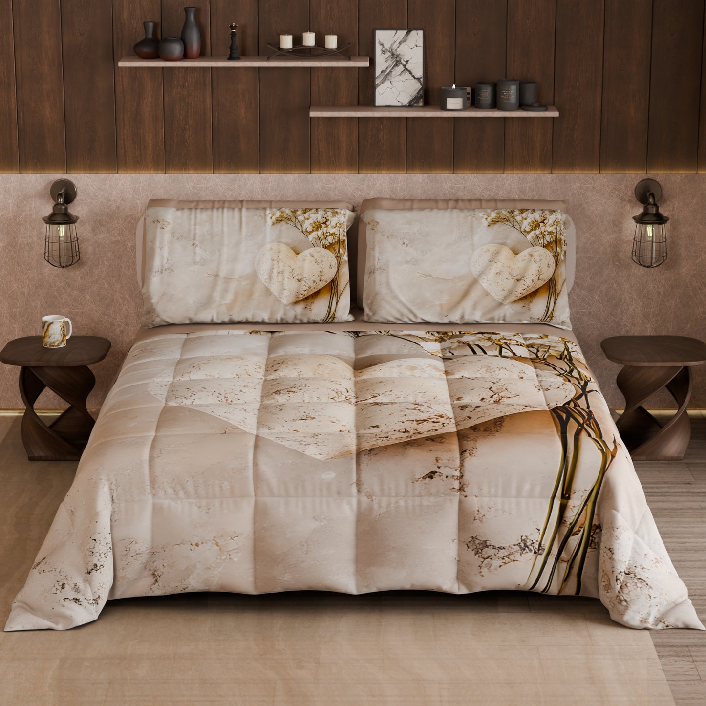 Piumone, Trapunta Matrimoniale, Singola, Piazza e Mezza Shabby 339