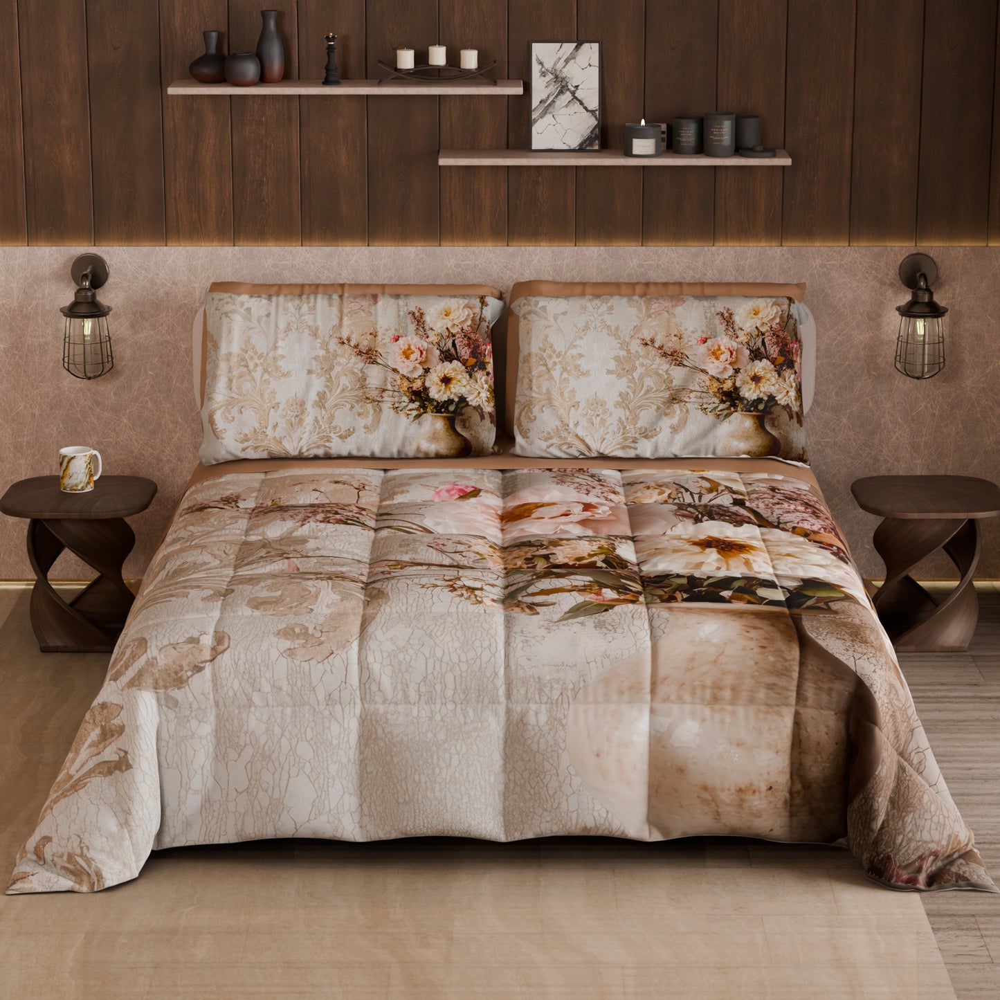 Piumone, Trapunta Matrimoniale, Singola, Piazza e Mezza Shabby 341