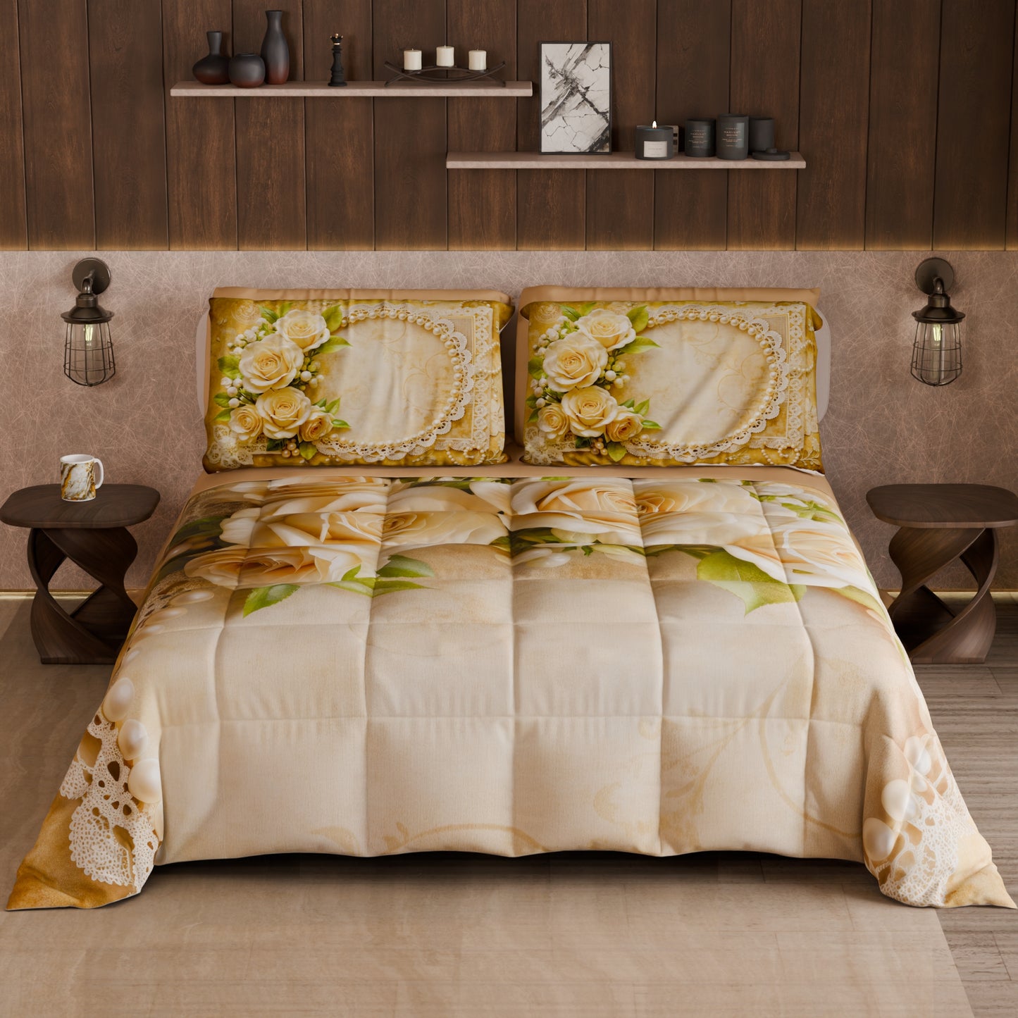 Piumone, Trapunta Matrimoniale, Singola, Piazza e Mezza Shabby 342