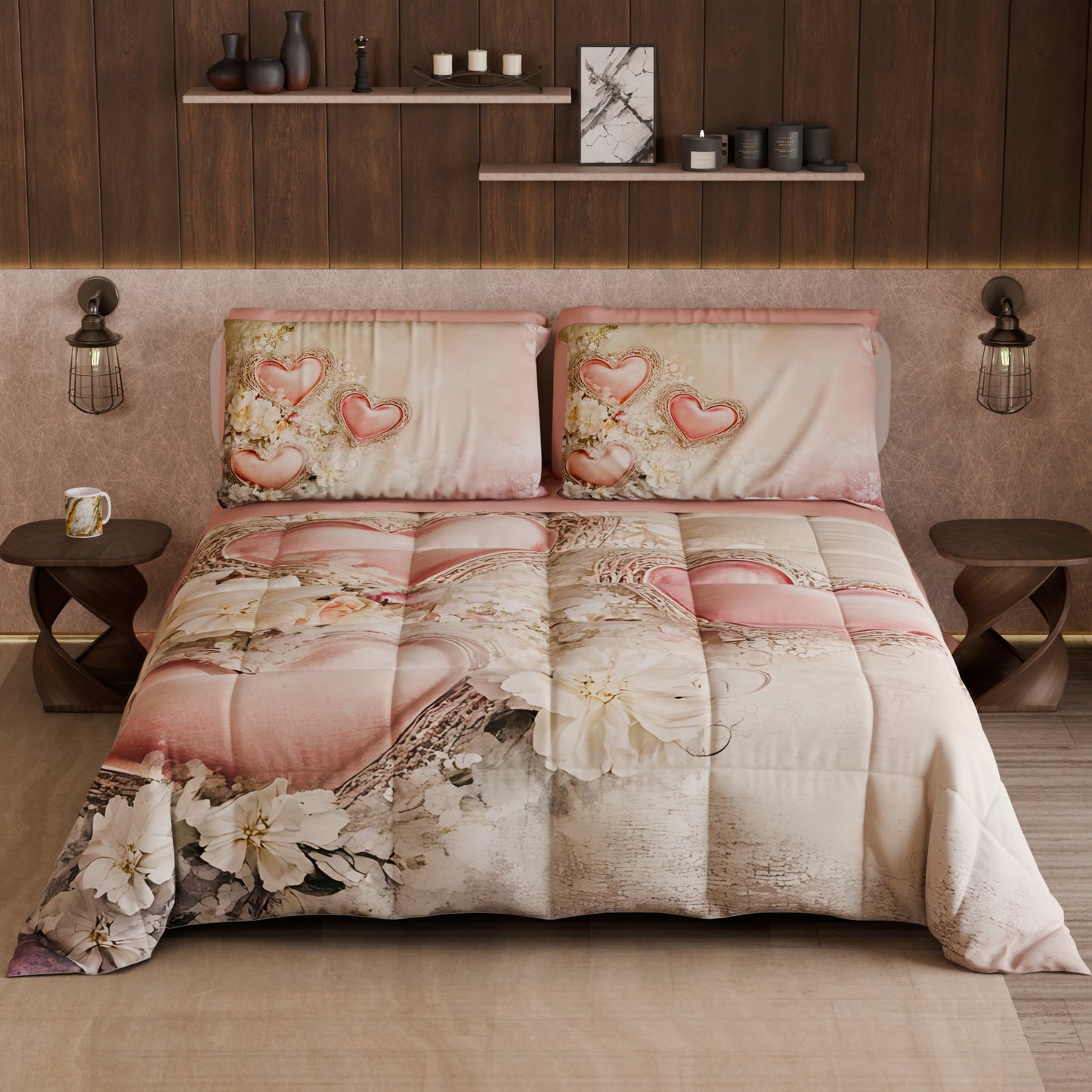 Piumone, Trapunta Matrimoniale, Singola, Piazza e Mezza Shabby 343