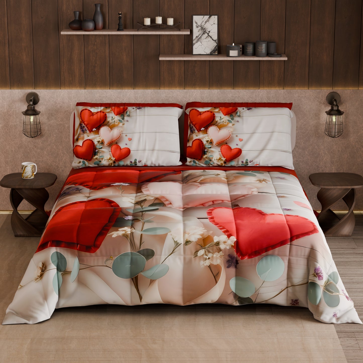 Piumone, Trapunta Matrimoniale, Singola, Piazza e Mezza Shabby 344