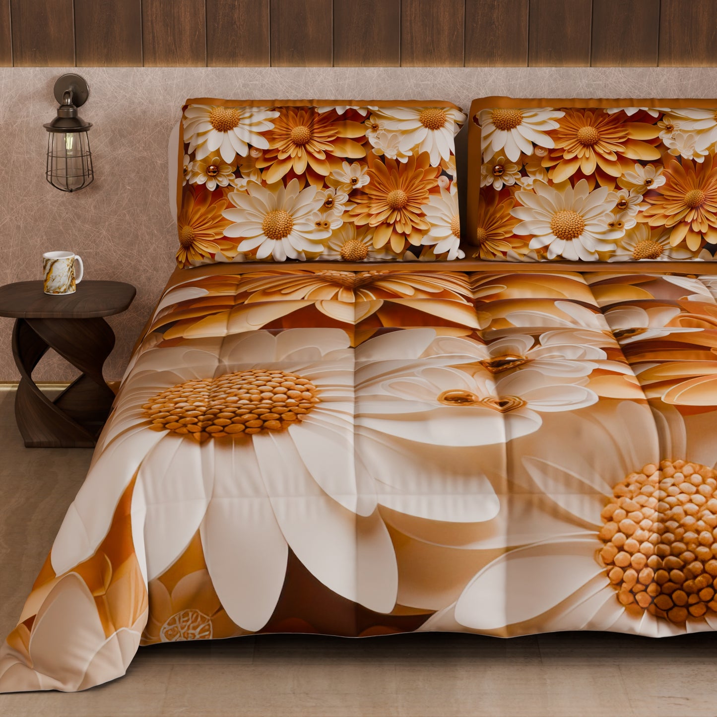 Piumone, Trapunta Matrimoniale, Singola, Piazza e Mezza Floreale 05-2