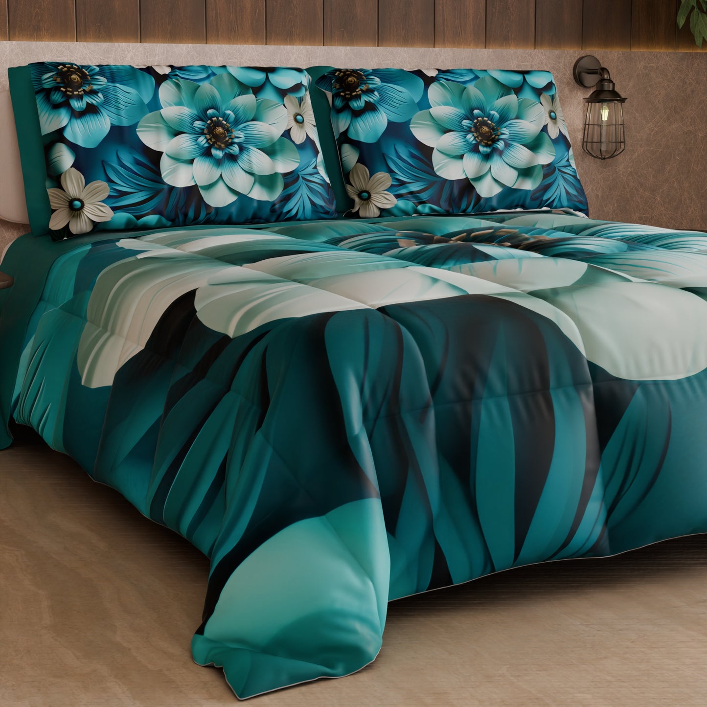 Piumone, Trapunta Matrimoniale, Singola, Piazza e Mezza Floreale 05-21