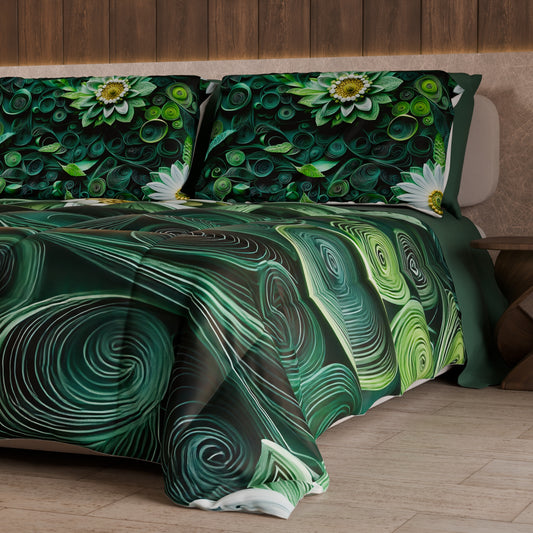 Couette, Edredon Double, Simple, 1 place et Demi Florale 05-22