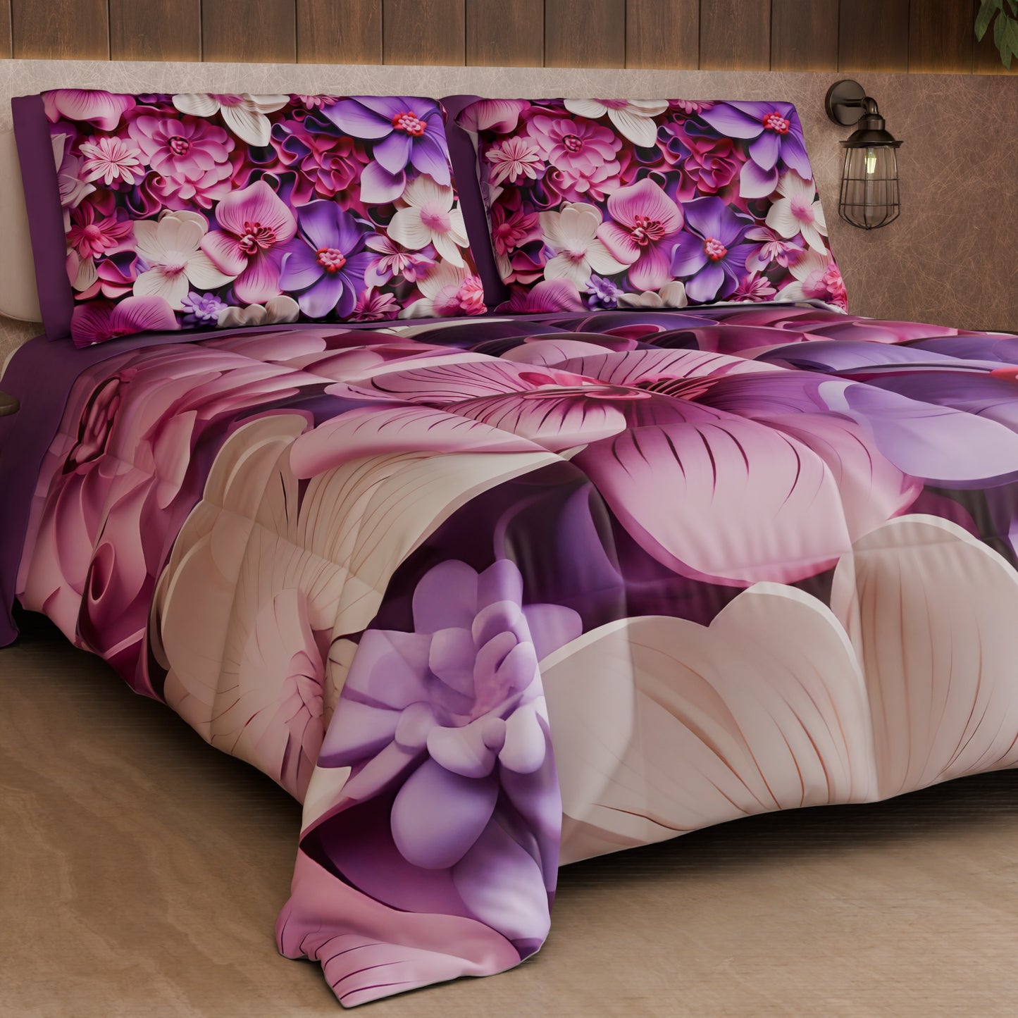 Piumone, Trapunta Matrimoniale, Singola, Piazza e Mezza Floreale 05-23