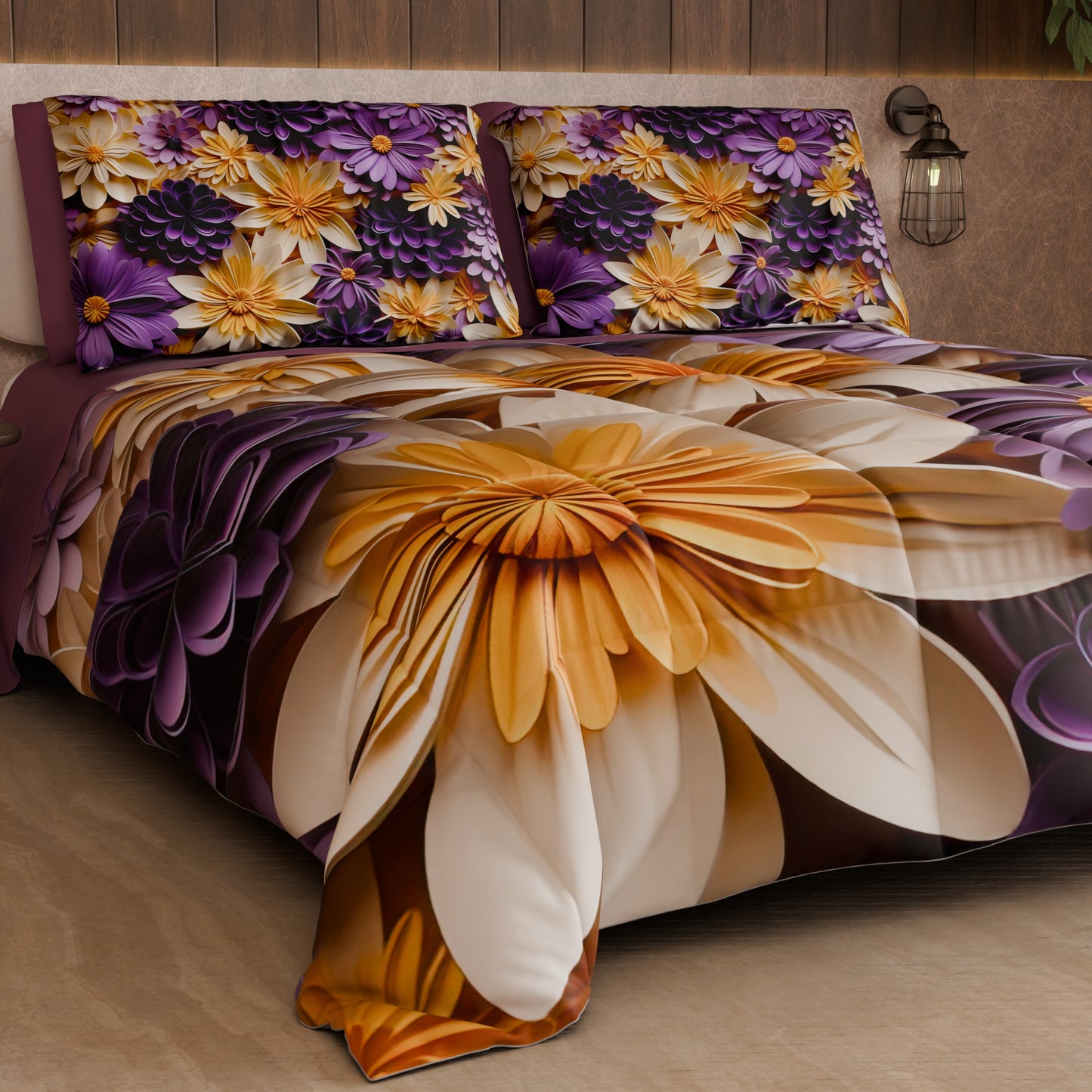 Piumone, Trapunta Matrimoniale, Singola, Piazza e Mezza Floreale 05-4