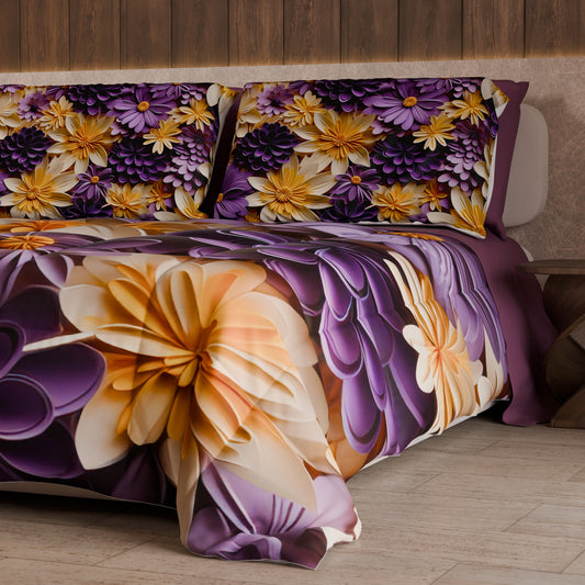 Couette, Edredon Double, Simple, 1 place et Demi Florale 05-4