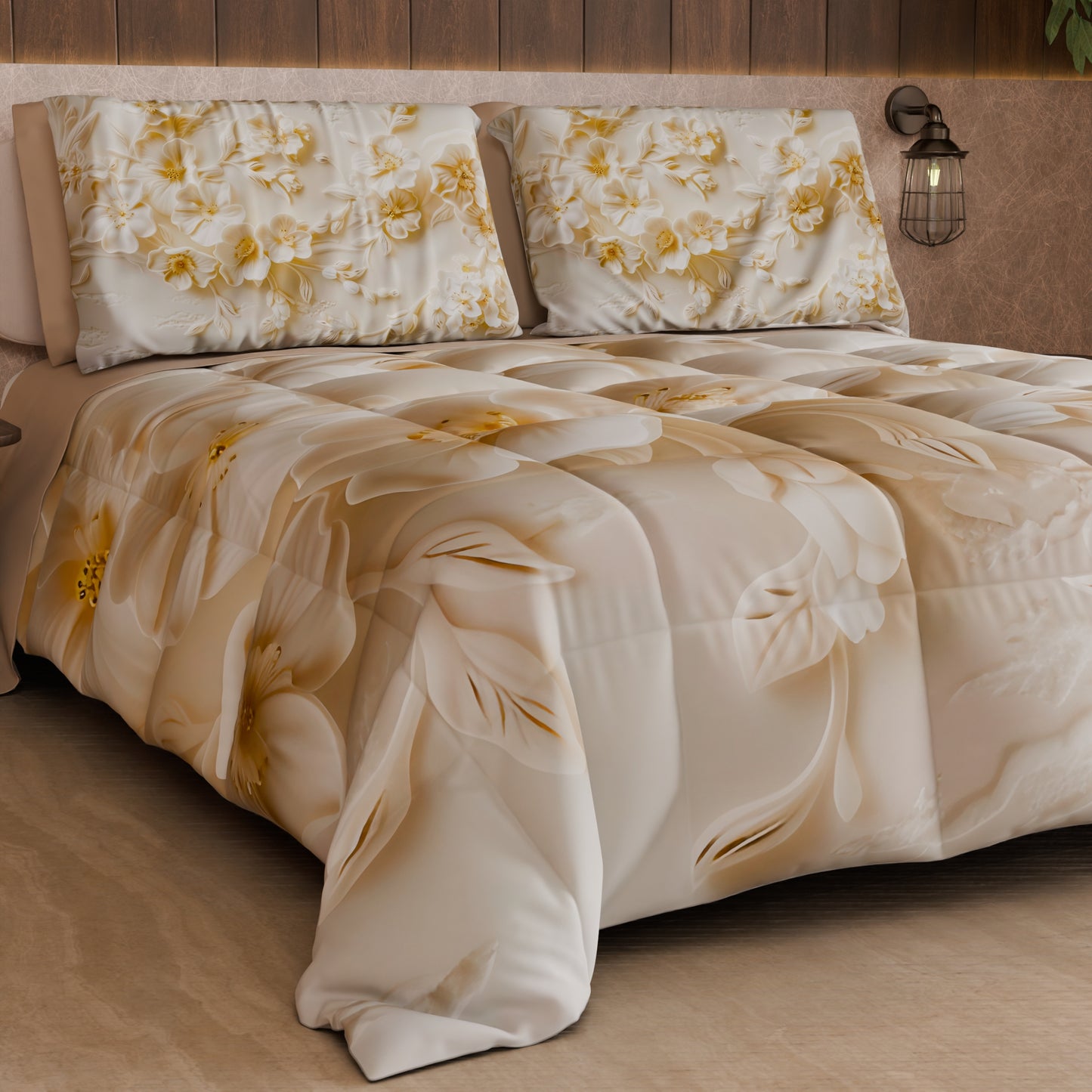 Piumone, Trapunta Matrimoniale, Singola, Piazza e Mezza Floreale 06-10