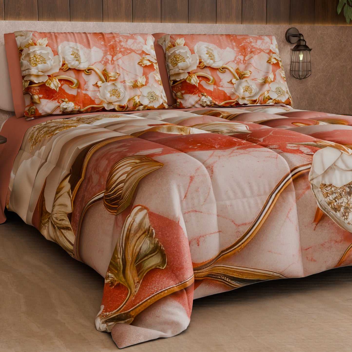 Piumone, Trapunta Matrimoniale, Singola, Piazza e Mezza Floreale 06-11