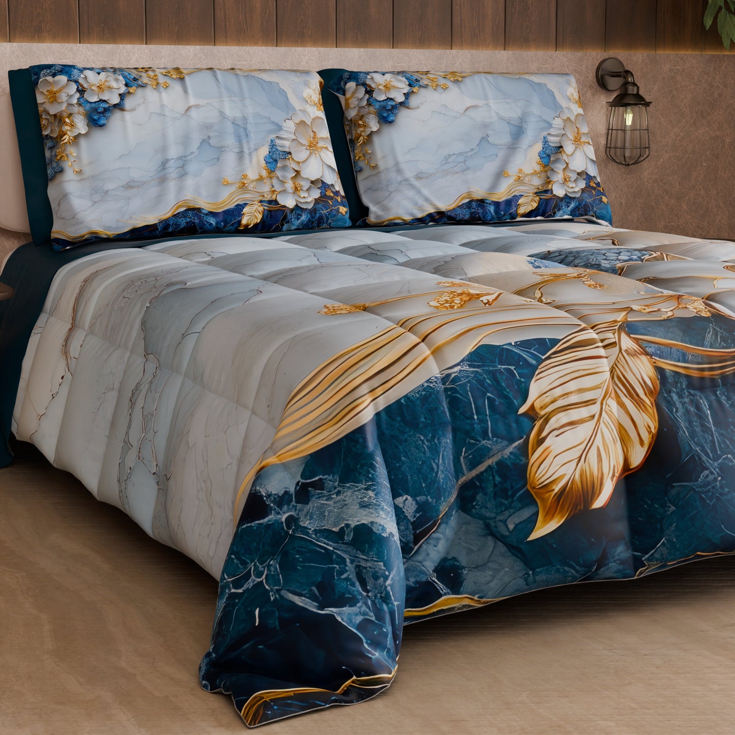 Piumone, Trapunta Matrimoniale, Singola, Piazza e Mezza Floreale 06-15