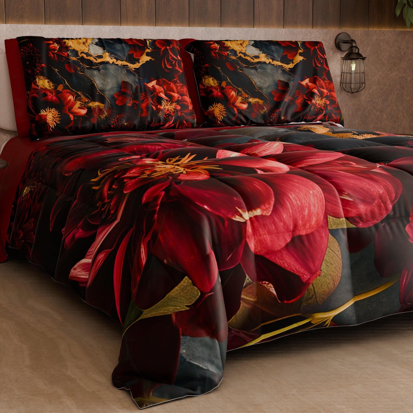 Piumone, Trapunta Matrimoniale, Singola, Piazza e Mezza Floreale 06-16